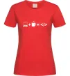 Женская футболка Code Красный фото