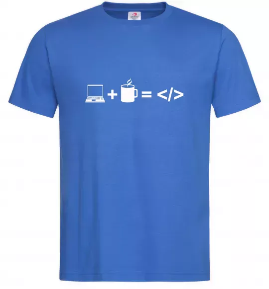 Чоловіча футболка Code Яскраво-синій фото