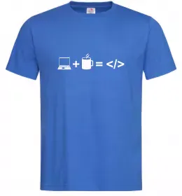 Мужская футболка Code Ярко-синий фото