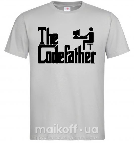 Чоловіча футболка The Сodefather Сірий фото