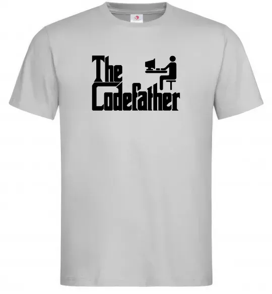 Мужская футболка The Сodefather Серый фото