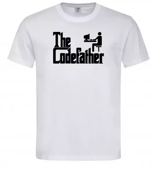 Мужская футболка The Сodefather Белый фото