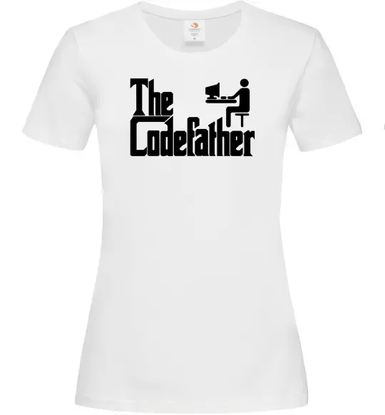 Женская футболка The Сodefather Белый фото