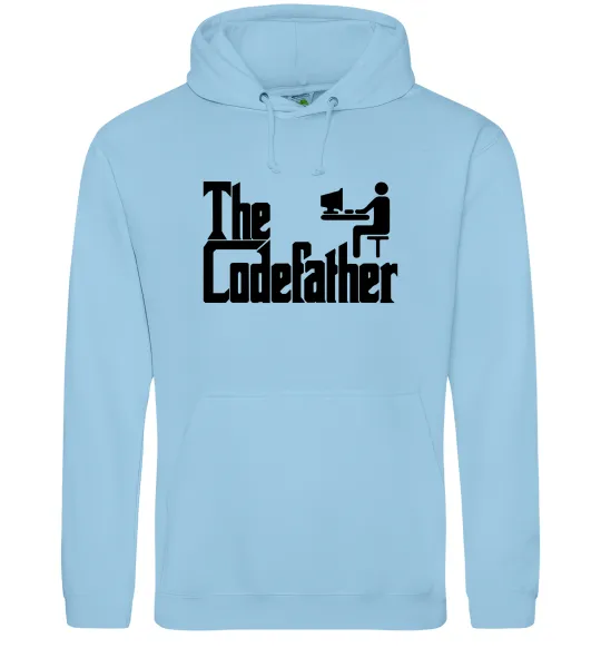 Чоловіча толстовка (худі) The Сodefather Блакитний фото