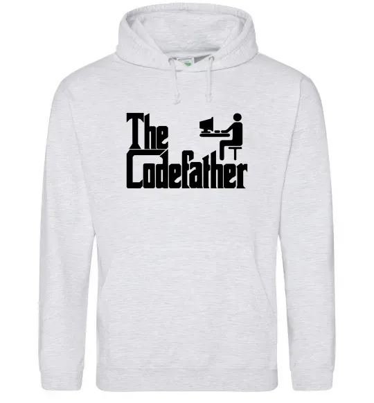 Жіноча толстовка (худі) The Сodefather Сірий меланж фото