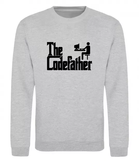 Світшот The Сodefather Сірий меланж фото