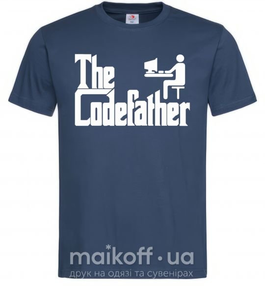 Чоловіча футболка The Сodefather Темно-синій фото