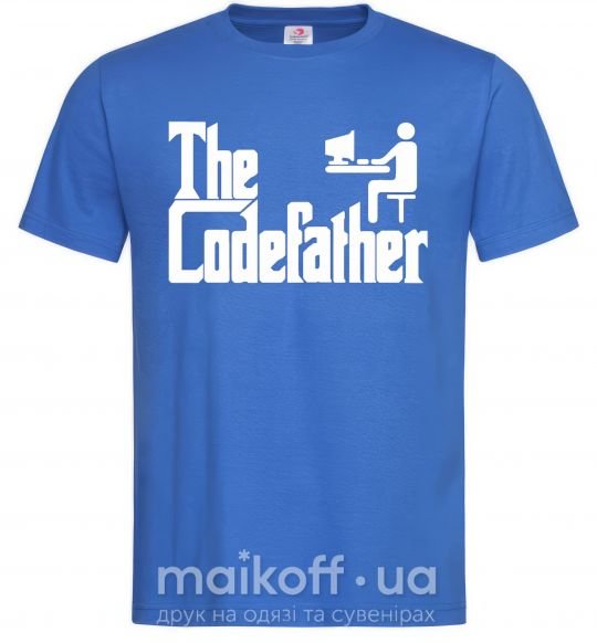 Мужская футболка The Сodefather Ярко-синий фото