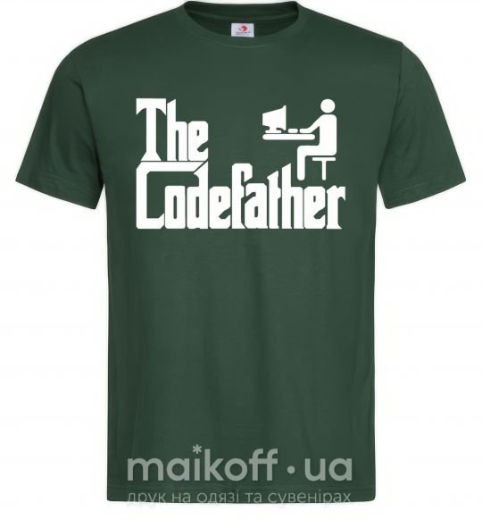 Чоловіча футболка The Сodefather Темно-зелений фото