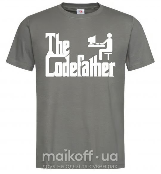 Чоловіча футболка The Сodefather Графіт фото