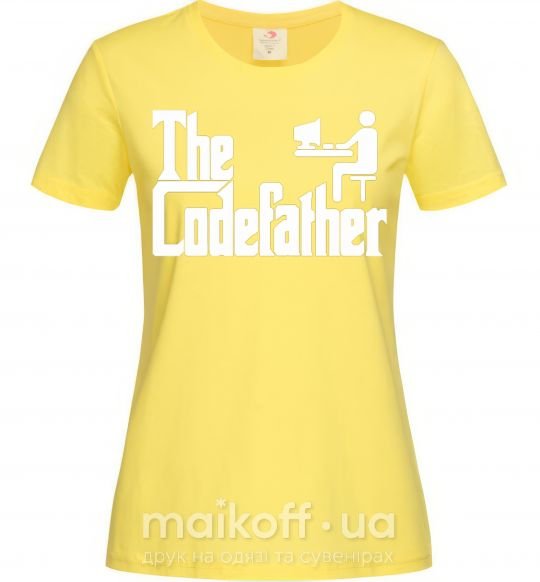 Женская футболка The Сodefather Лимонный фото