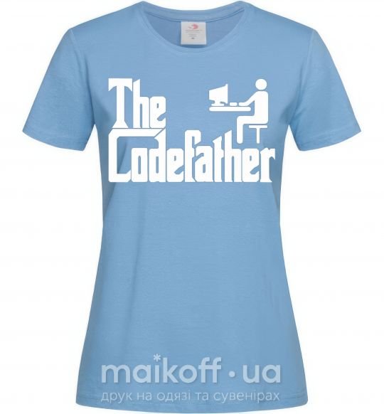 Жіноча футболка The Сodefather Блакитний фото