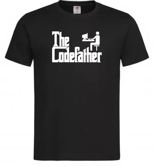 Мужская футболка The Сodefather Черный фото