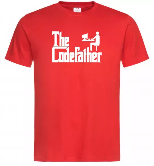 Мужская футболка The Сodefather Красный фото