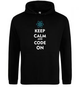 Чоловіча толстовка (худі) Keep calm and code on Чоловіча толстовка (худі) Keep calm and code on