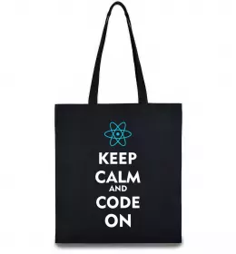 Эко-сумка Keep calm and love cats Бежевый фото