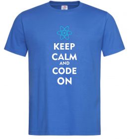Чоловіча футболка Keep calm and code on Чоловіча футболка Keep calm and code on