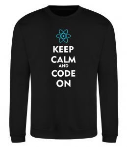 Свитшот Keep calm and code on