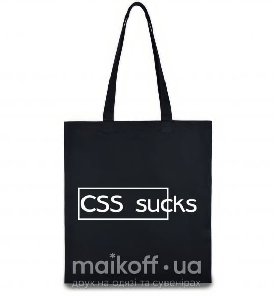 Еко-сумка CSS sucks Чорний фото