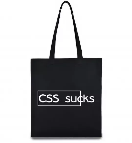 Еко-сумка CSS sucks Чорний фото