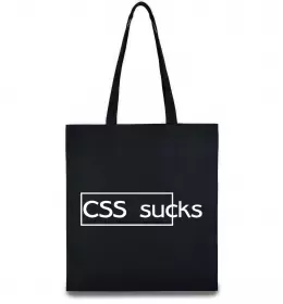 Еко-сумка CSS sucks Чорний фото
