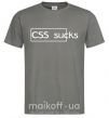 Чоловіча футболка CSS sucks Графіт фото