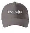 Кепка CSS sucks Сірий фото