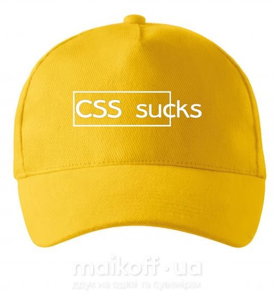 Кепка CSS sucks Сонячно жовтий фото
