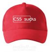 Кепка CSS sucks Красный фото