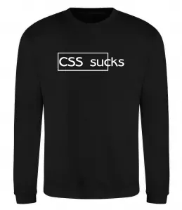 Свитшот CSS sucks Черный фото
