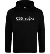 Жіноча толстовка (худі) CSS sucks Чорний фото