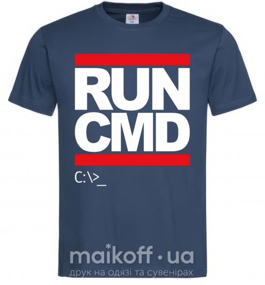 Чоловіча футболка Run CMD Темно-синій фото