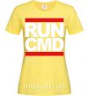 Женская футболка Run CMD Лимонный фото