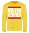 Свитшот Run CMD Солнечно желтый фото