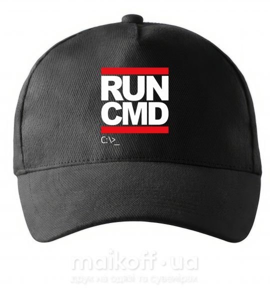 Кепка Run CMD Чорний фото