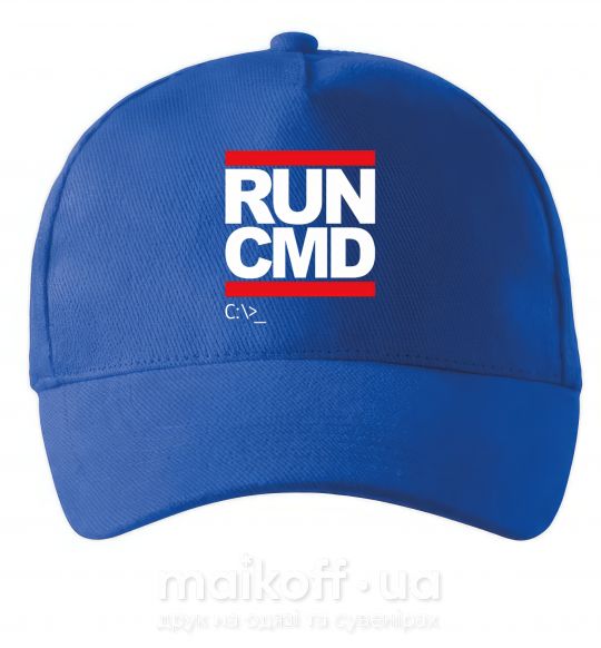 Кепка Run CMD Яскраво-синій фото