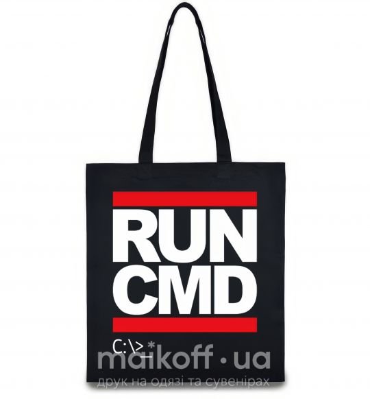 Еко-сумка Run CMD Чорний фото