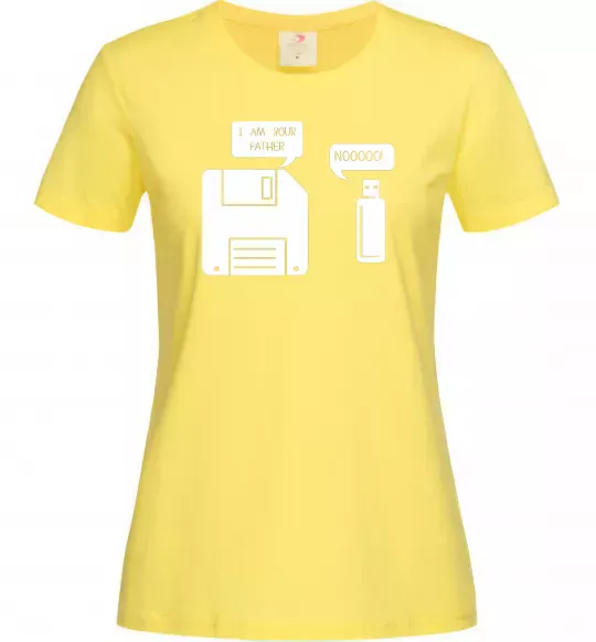 Женская футболка I am your father nooo Лимонный фото