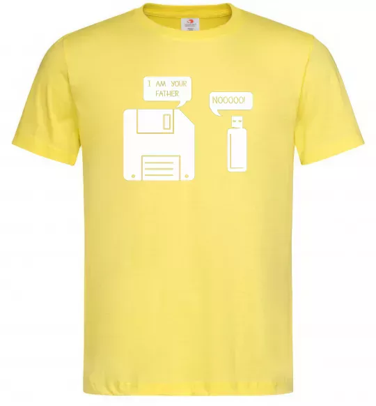 Чоловіча футболка I am your father nooo Лимонний фото