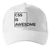Кепка Css is awesome Білий фото