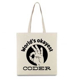Эко-сумка World's okayest coder