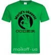 Мужская футболка World's okayest coder Зеленый фото