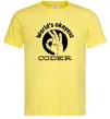 Чоловіча футболка World's okayest coder Лимонний Чоловіча футболка World's okayest coder Лимонний фото