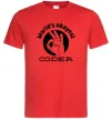 Чоловіча футболка World's okayest coder Червоний Чоловіча футболка World's okayest coder Червоний фото