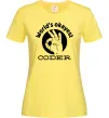 Жіноча футболка World's okayest coder Лимонний фото