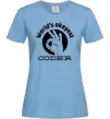 Жіноча футболка World's okayest coder Блакитний фото