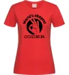 Жіноча футболка World's okayest coder Червоний фото