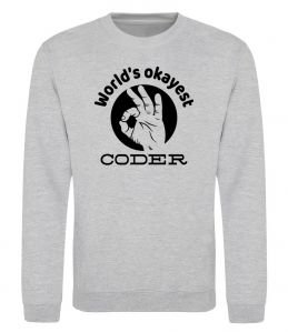 Свитшот World's okayest coder