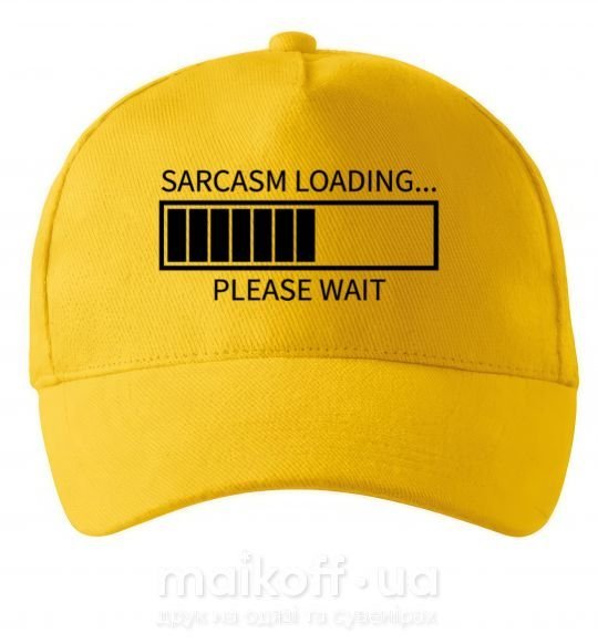 Кепка Sarcasm loading Солнечно желтый фото
