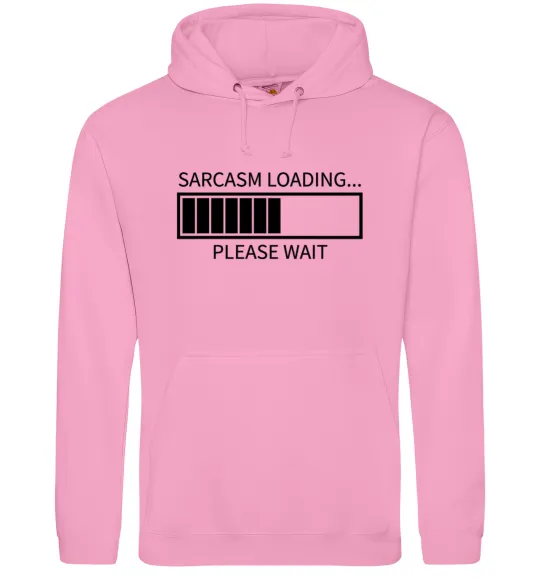Чоловіча толстовка (худі) Sarcasm loading Рожевий фото